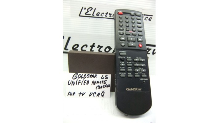 Goldstar Unified tv/vcr remote control .